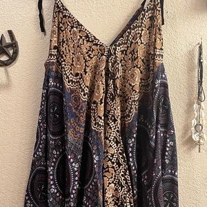 Mini summer dress tie straps